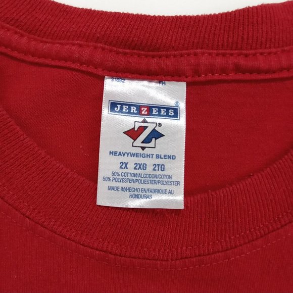 VTG 90's Jerzees OSU Buckeyes Welcome to the Nuthouse T Shirt Size 2XL NCAA Rare - Picture 5 of 5